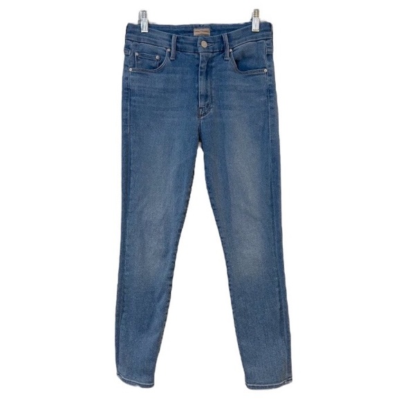 MOTHER Denim - Mother The Looker Crop Skinny Light Wash Denim Jean in Swimming Pool Sunday 26
